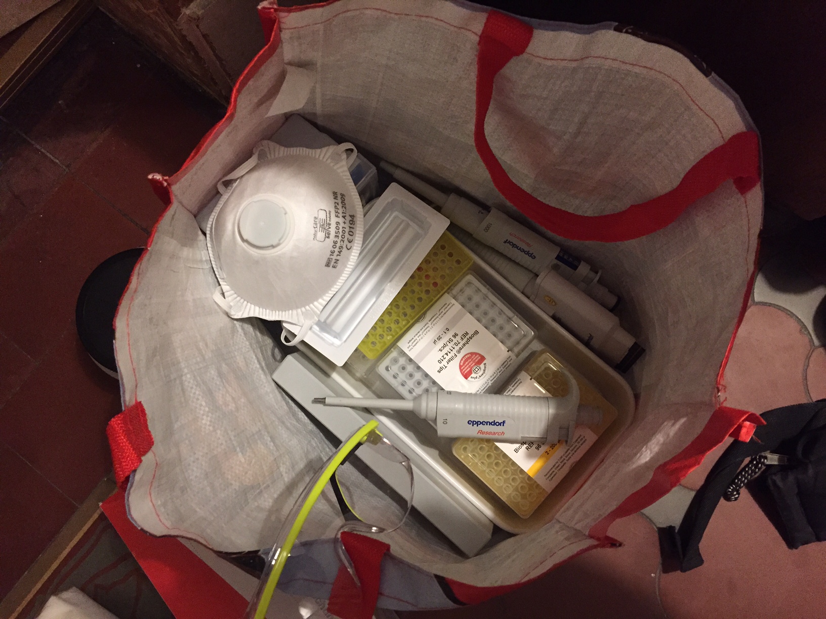 Bild des vorläufigen Laborkoffers